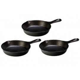 Impregnuotų 16 cm KamadoClub ketaus keptuvėlių rinkinys, 3 vnt.