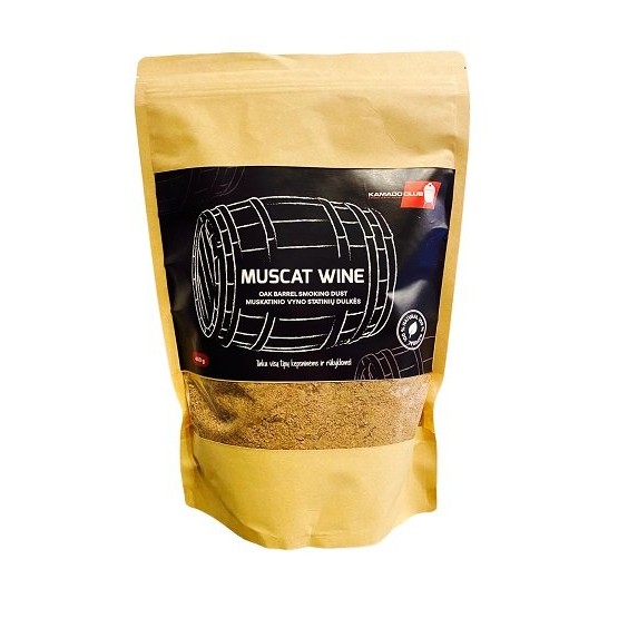 Muskatinio vyno statinių dulkės šaltam rūkymui, 450 g