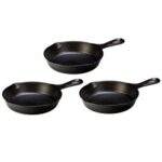 Impregnuotų 16 cm KamadoClub ketaus keptuvėlių rinkinys, 3 vnt.
