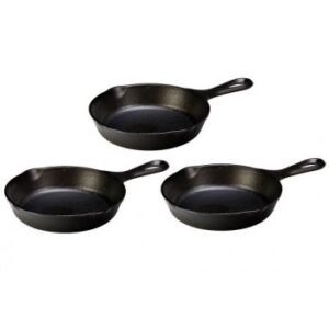 Impregnuotų 20 cm KamadoClub ketaus keptuvėlių rinkinys, 3 vnt.
