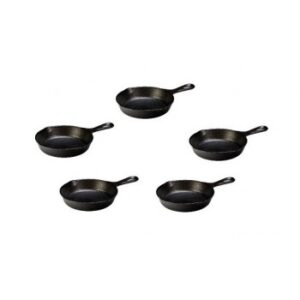 Impregnuotų 16 cm KamadoClub ketaus keptuvėlių rinkinys, 5 vnt.